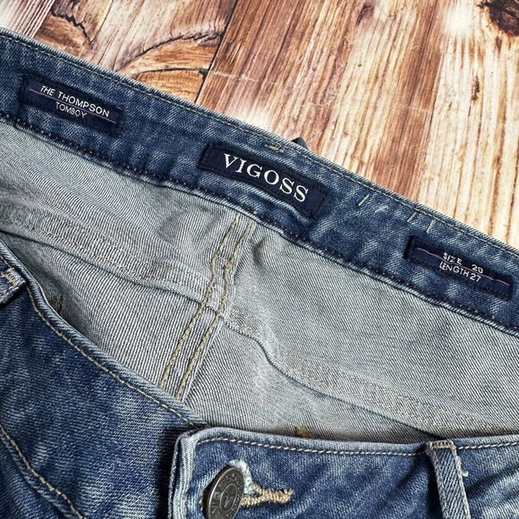 Vigoss THOMPSON TOMBOY Size 20 Mid Rise Ankle Straight Jeans Denim Pants 38x28.5 - Picture 9 of 11
